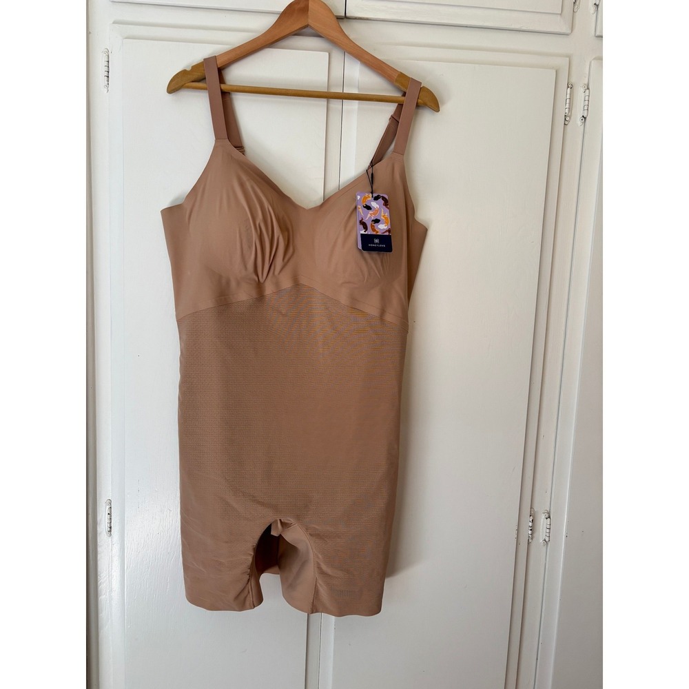 Honeylove SuperPower Bodysuit Sand Shapewear Size 3X TPBS00010 NWT